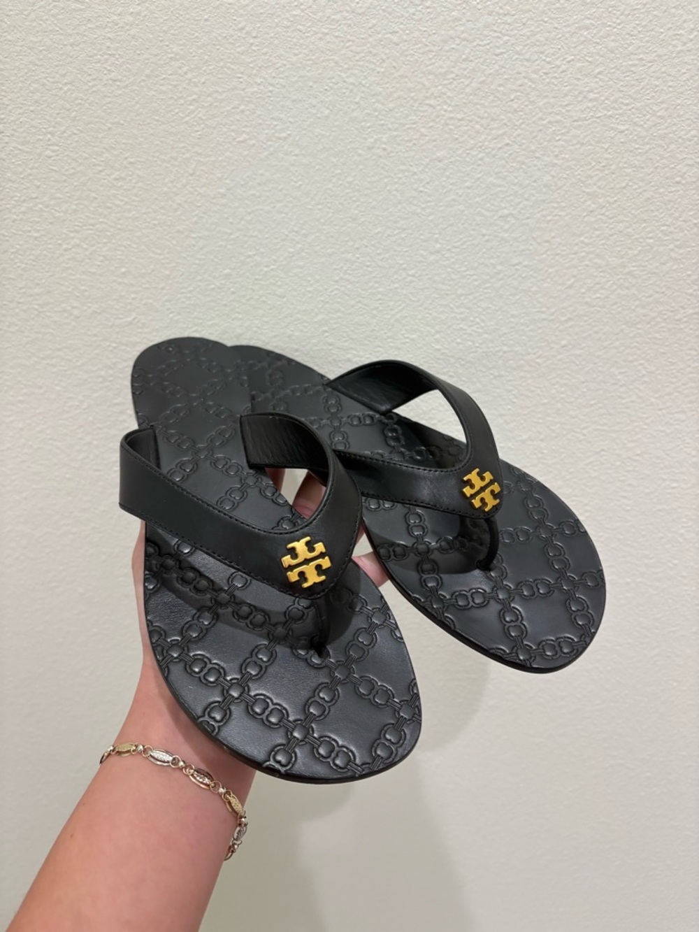 Tory Burch Women's Monroe Leather Thong Sandals